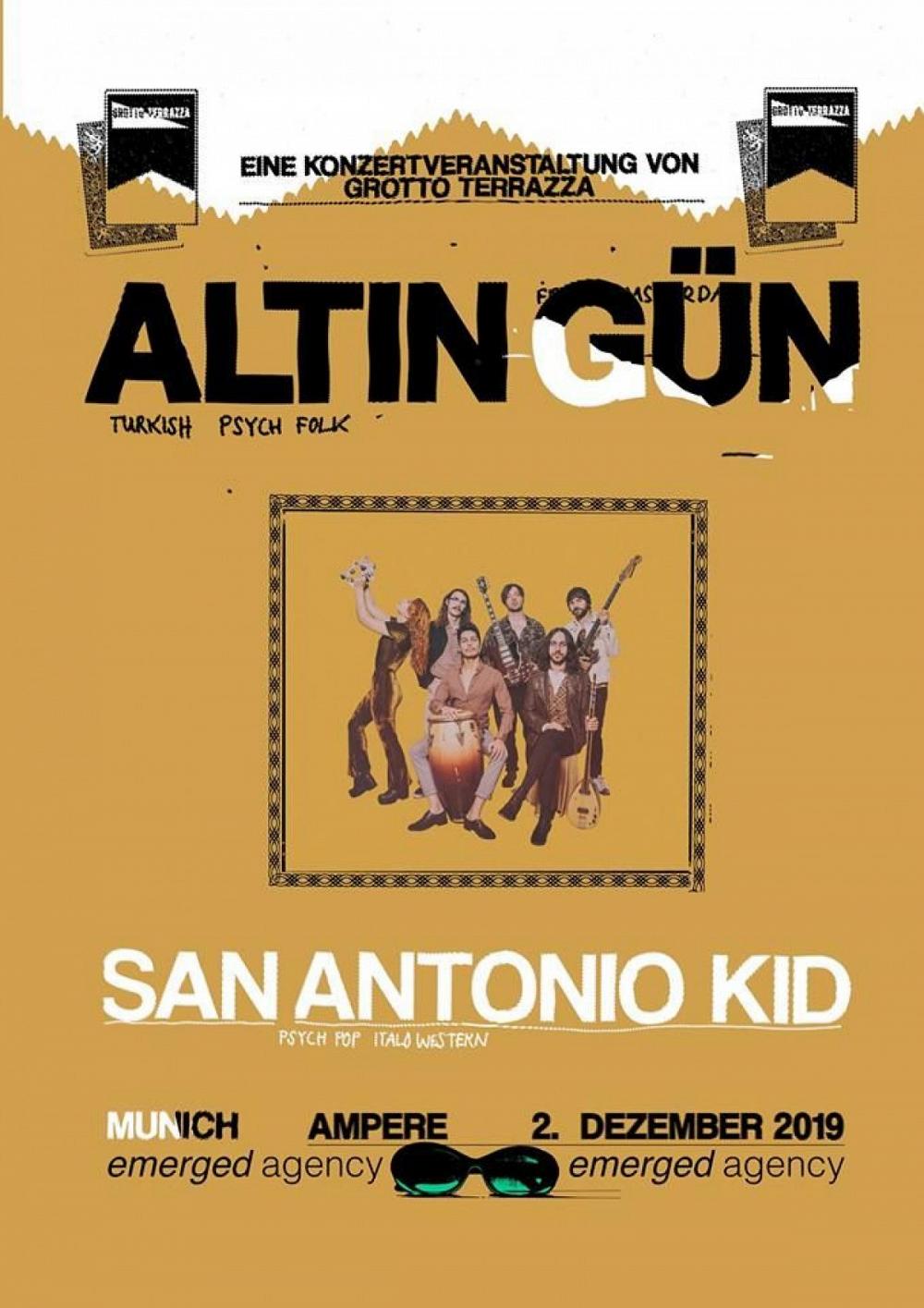 Tapefruit Konzert: Altin Gün + San Antonio Kid | 02.12.2019 @ Ampere